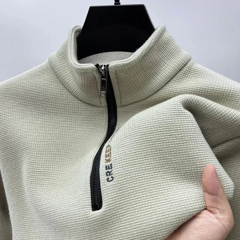 Male Large size Warm Sweater Turtleneck Sweater